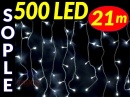 SOPLE CHOINKOWE 500 LED LAMPKI BIAŁE ZIMNE 21m #9
