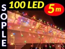 SOPLE CHOINKOWE 100 LED LAMPKI BIAŁE CIEPŁE 5m #6