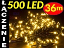 LAMPKI CHOINKOWE 500 LED ŁĄCZENIE BIAŁE CIEPŁE #5