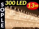 SOPLE CHOINKOWE 300 LED LAMPKI BIAŁE ZIMNE 13m #8