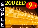 SOPLE CHOINKOWE 200 LED LAMPKI BIAŁE CIEPŁE 9m #7