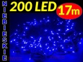 LAMPKI CHOINKOWE 200 LED ŁĄCZENIE 17m NIEBIESKIE 3