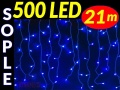 SOPLE CHOINKOWE 500 LED LAMPKI NIEBIESKIE 21m #9