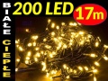 LAMPKI CHOINKOWE 200 LED ŁĄCZENIE BIAŁE CIEPŁE #3